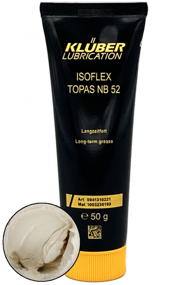 pics/Kluber/Copyright EIS/tin/ISOFLEX Topas NB 52/klueber-isoflex-topas-nb-52-synthetic-rolling-plain-bearing-grease-long-term-lubrication-50g-tube-0041310221.jpg